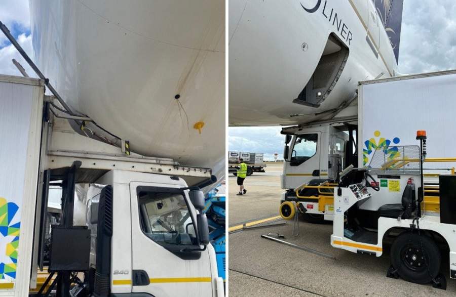 Kamioni përplaset me aeroplanin në Londër
